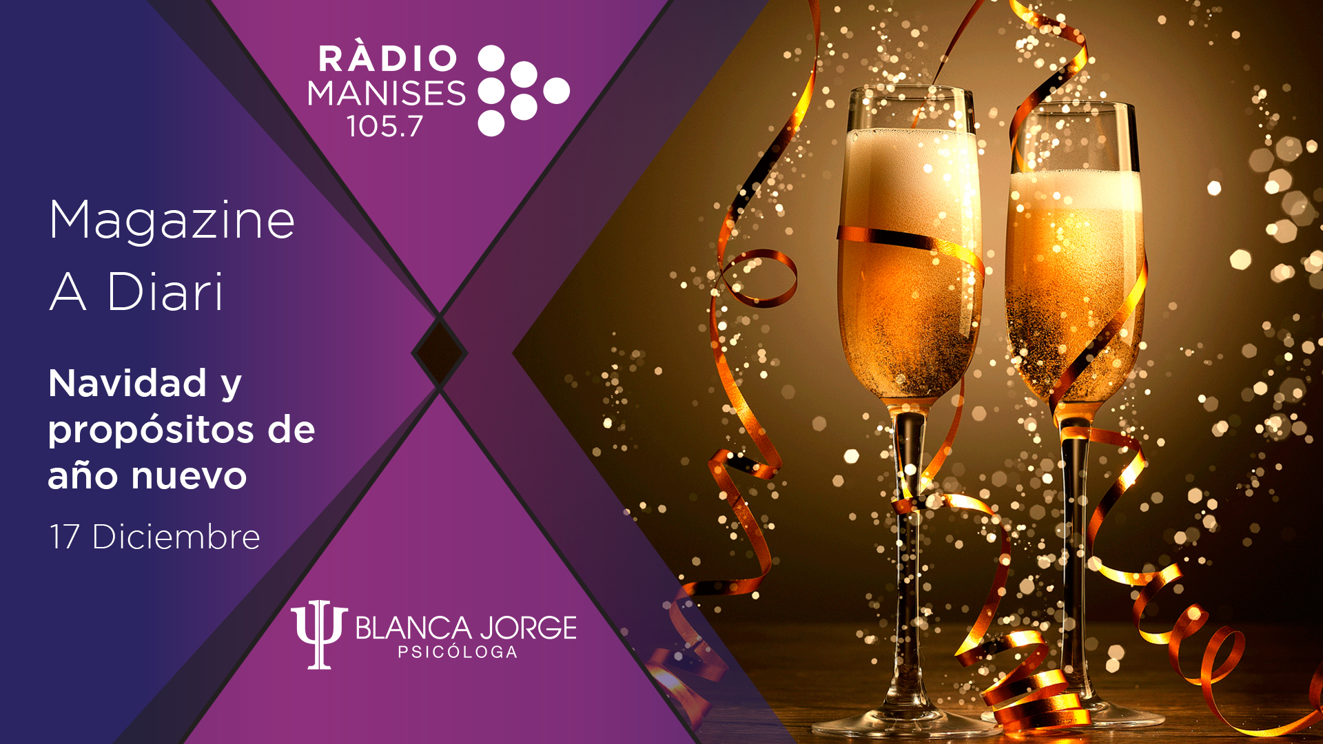 Podcast de psicología con Blanca Jorge | Navidad y propósitos de año nuevo | Radio Manises